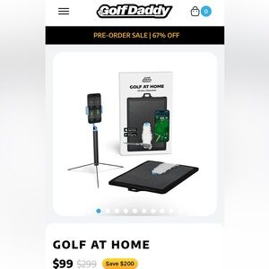 Black Golf Swing Analyzer for Smartphones